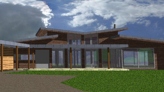 Nový Zéland – OAKURA Lower Pitone Rd. novostavba rodinného domu, ve výstavbě