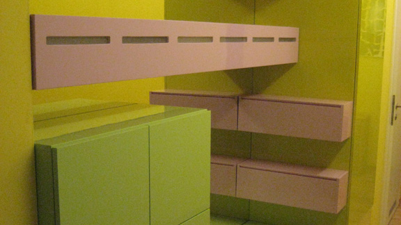 Interiér předsíně a obývacího pokoje